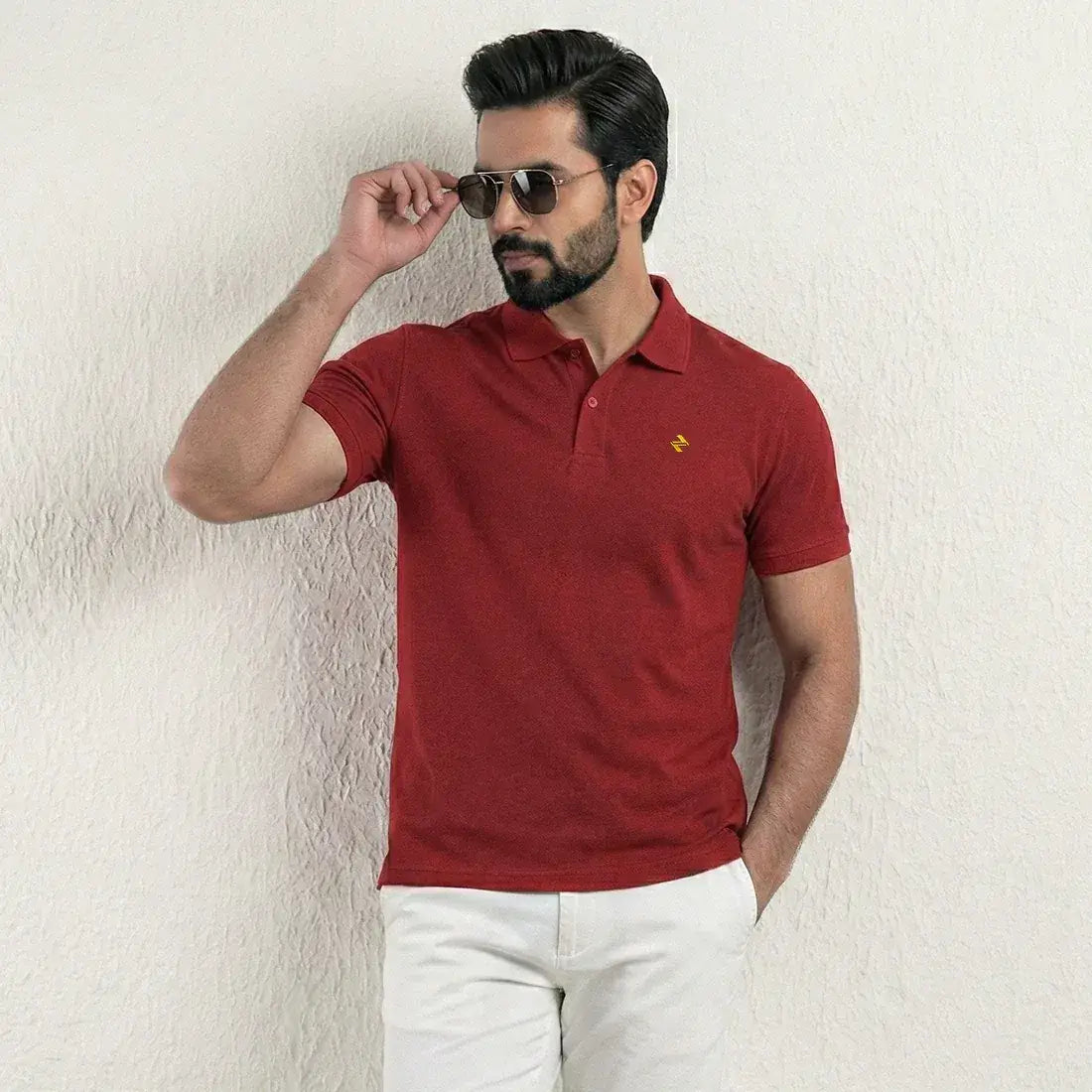 JQ POLO - BURGUNDY