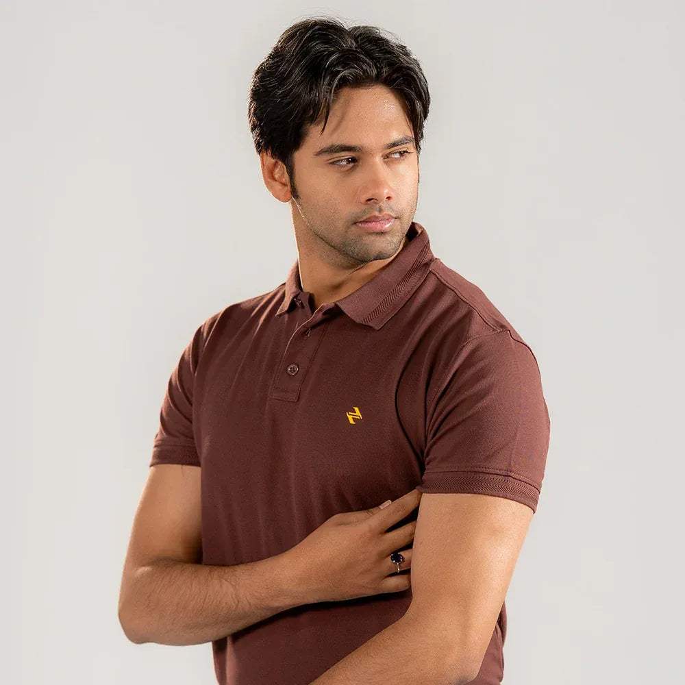 JQ CL POLO - BROWN - NAVZA