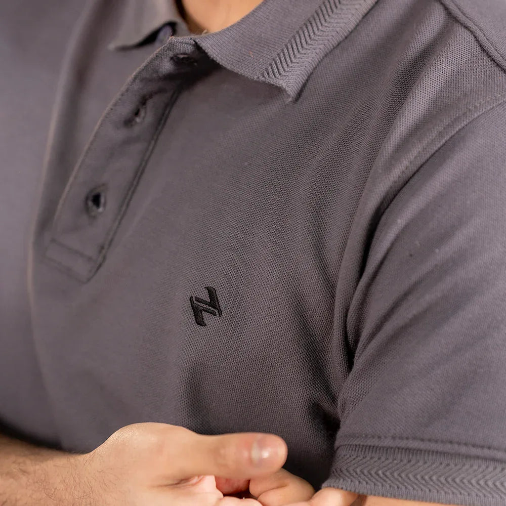 JQ CL POLO - GREY - NAVZA