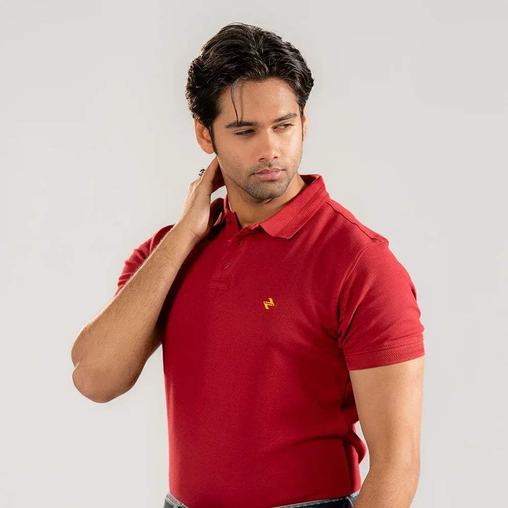 JQ CL POLO - MAROON - NAVZA