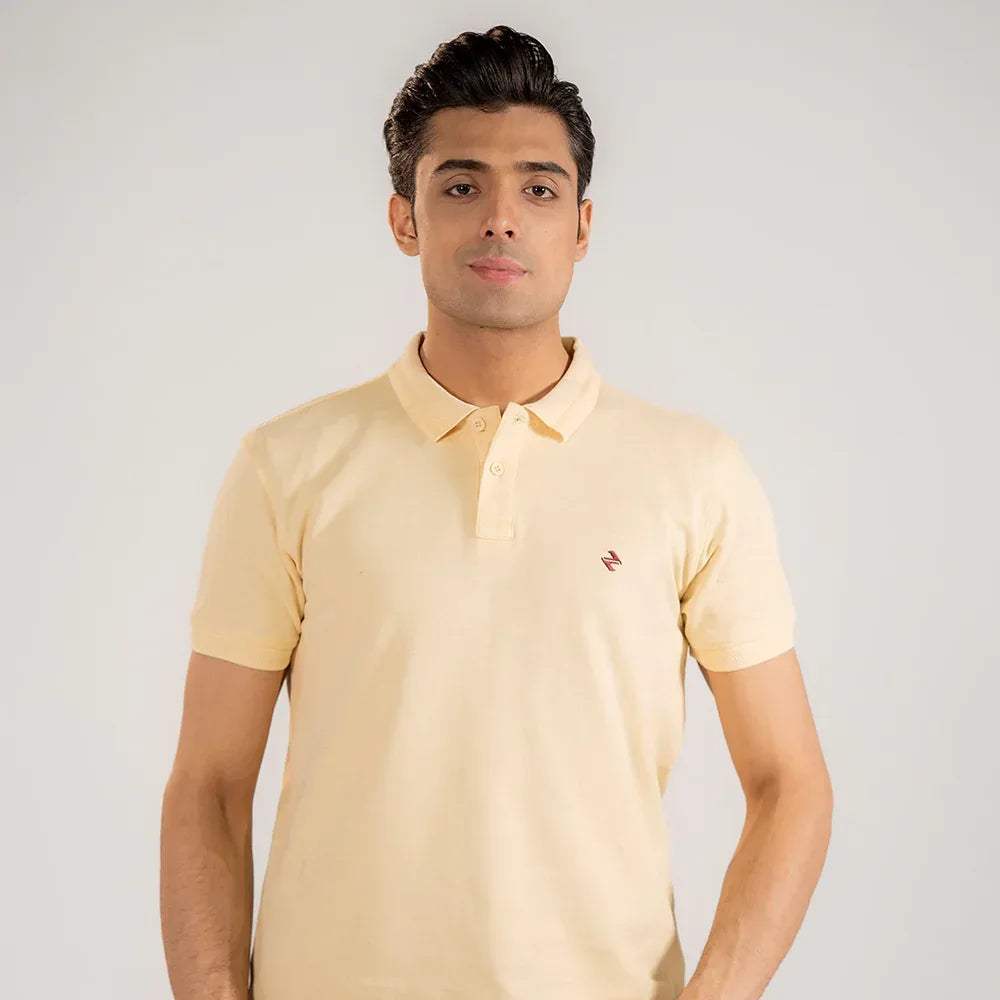 JQ CL POLO - SOFT YELLOW - NAVZA