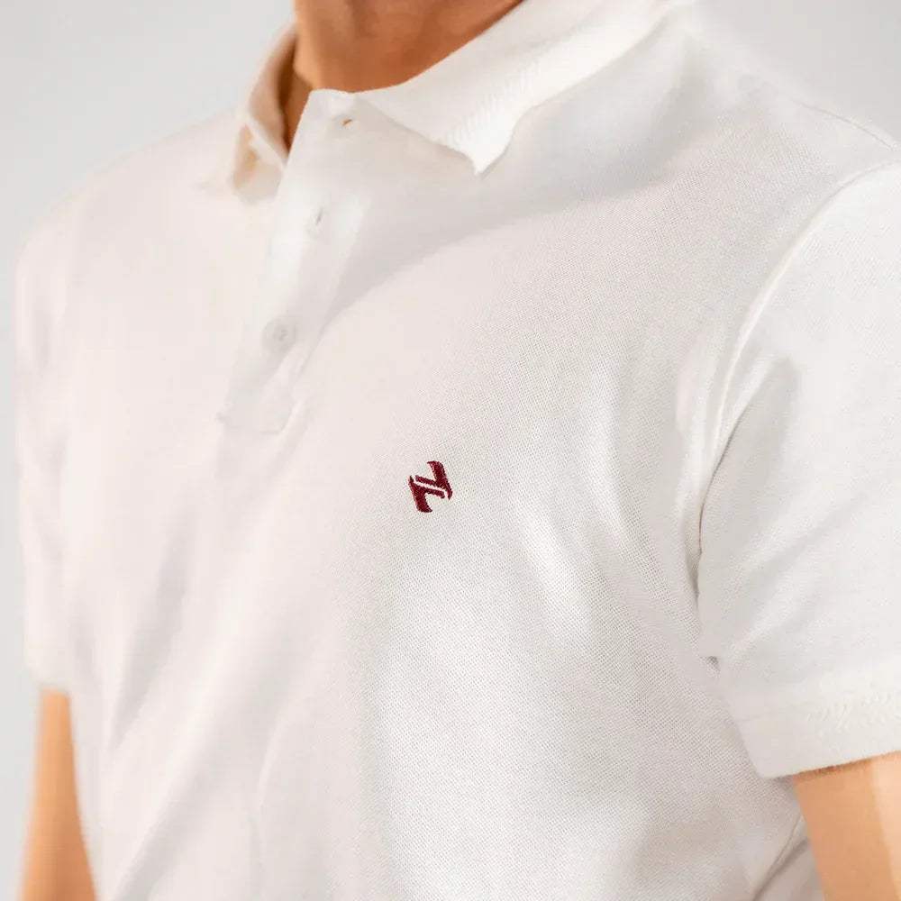JQ CL POLO - WHITE - NAVZA