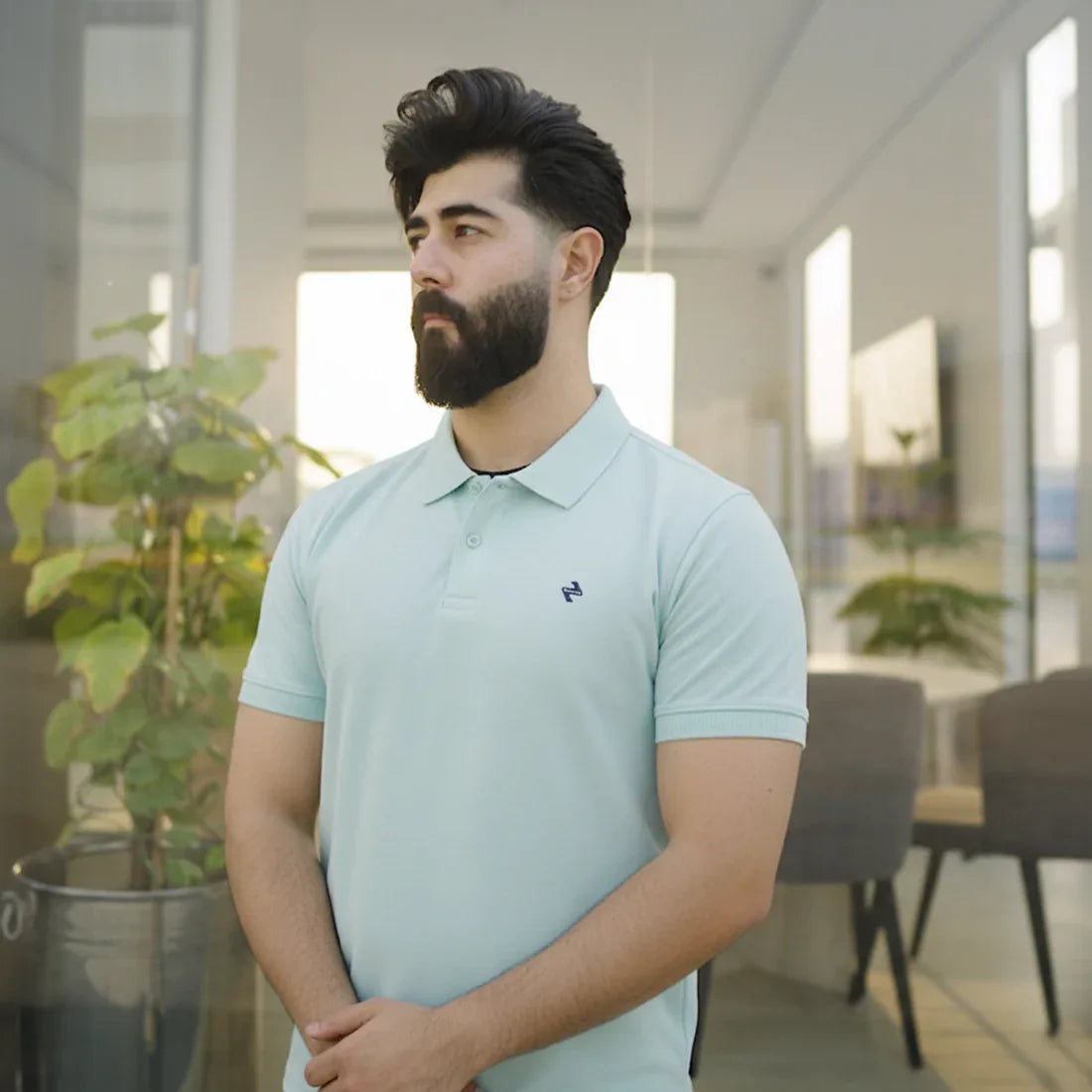 JQ CL POLO - AQUA BLUE - NAVZA