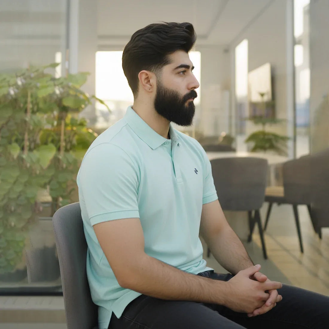 JQ CL POLO - AQUA BLUE - NAVZA