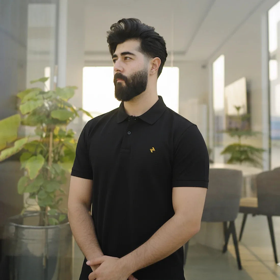 JQ CL POLO - BLACK - NAVZA