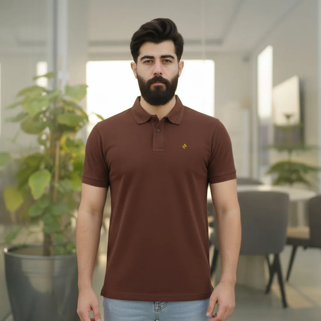 JQ CL POLO - BROWN - NAVZA