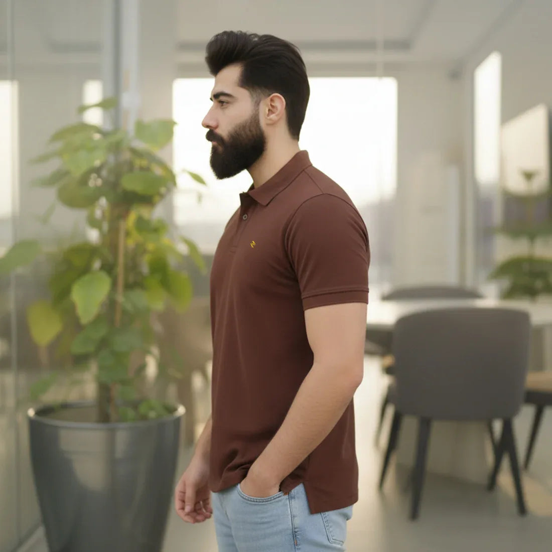 JQ CL POLO - BROWN - NAVZA