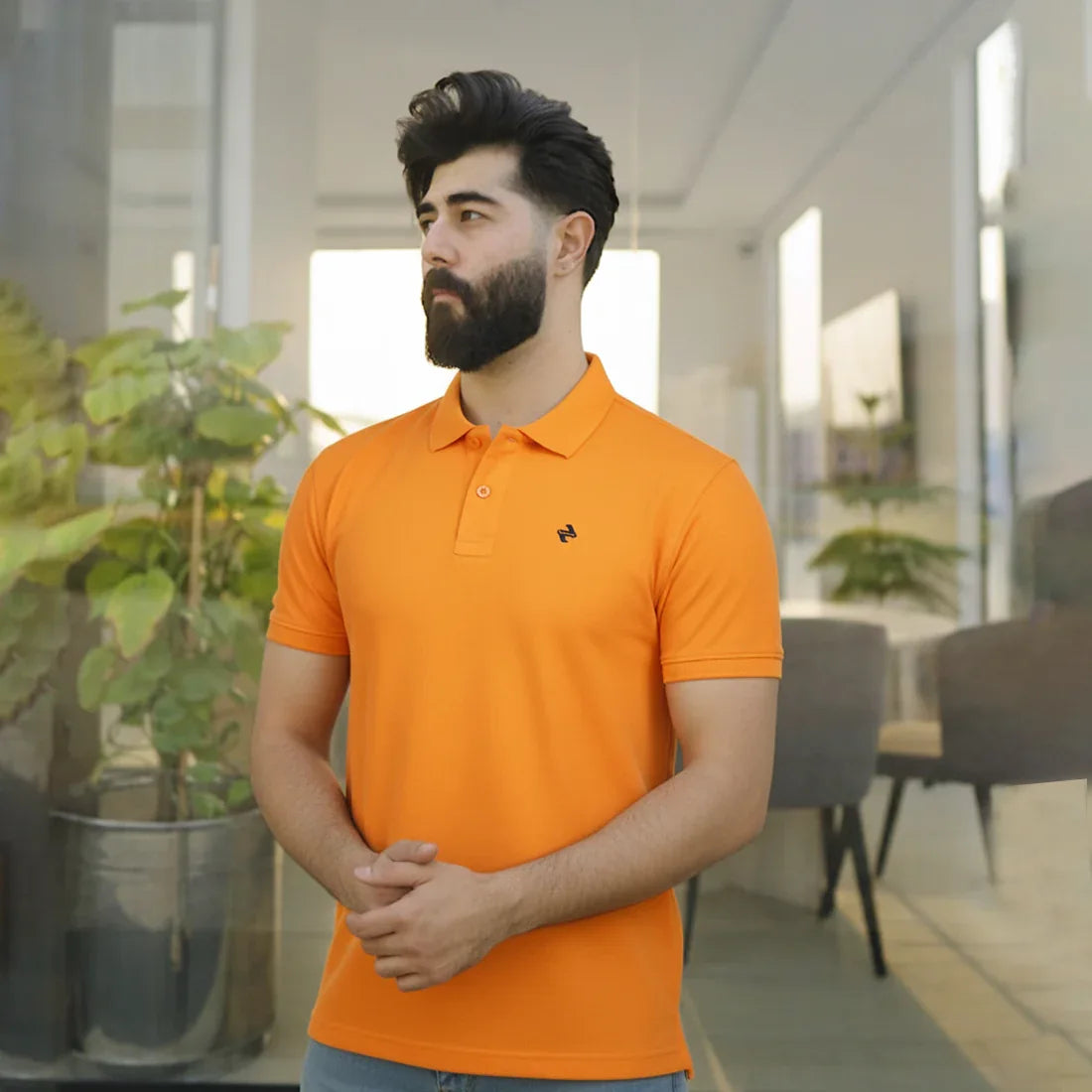 JQ CL POLO - ORANGE - NAVZA