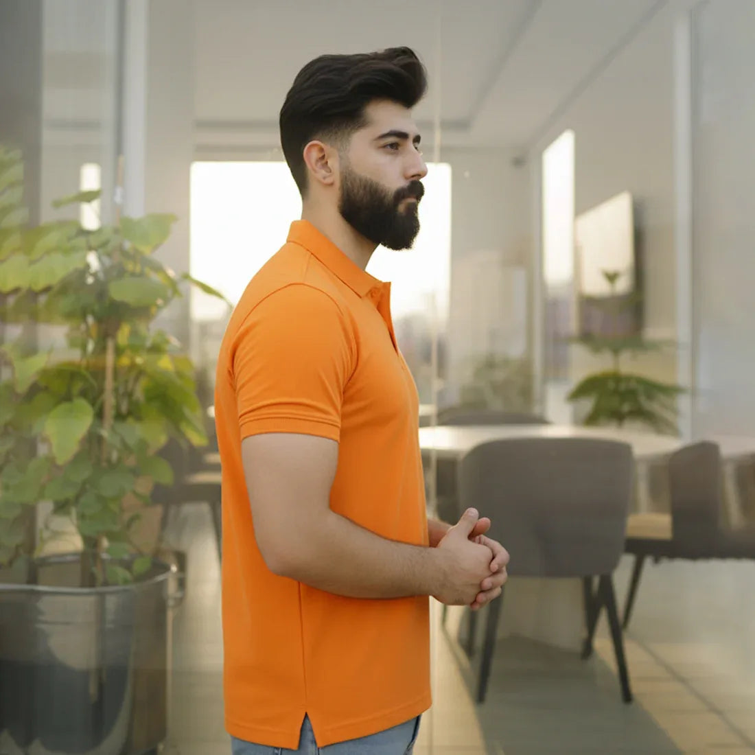 JQ CL POLO - ORANGE - NAVZA