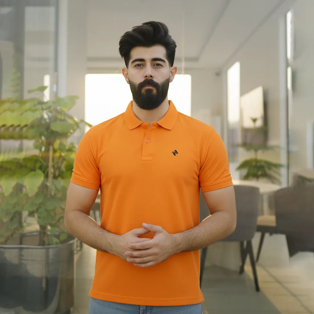 JQ CL POLO - ORANGE - NAVZA