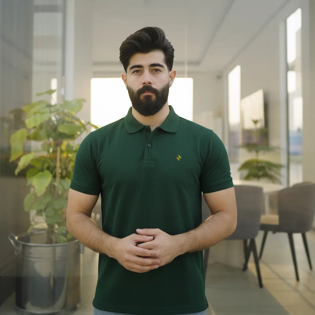 JQ CL POLO - RICH GREEN - NAVZA