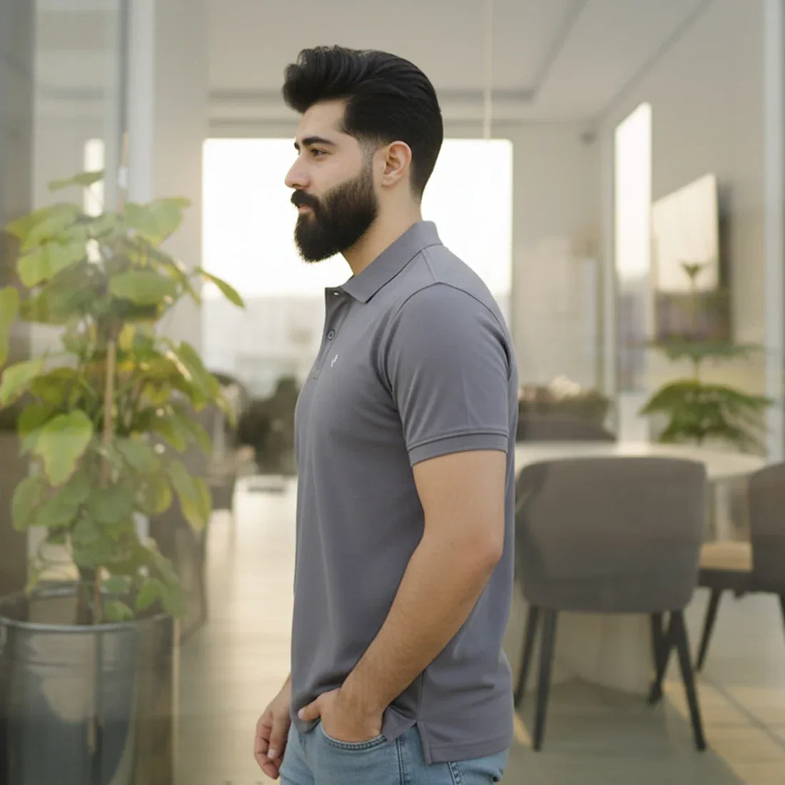 JQ POLO – GREY - NAVZA