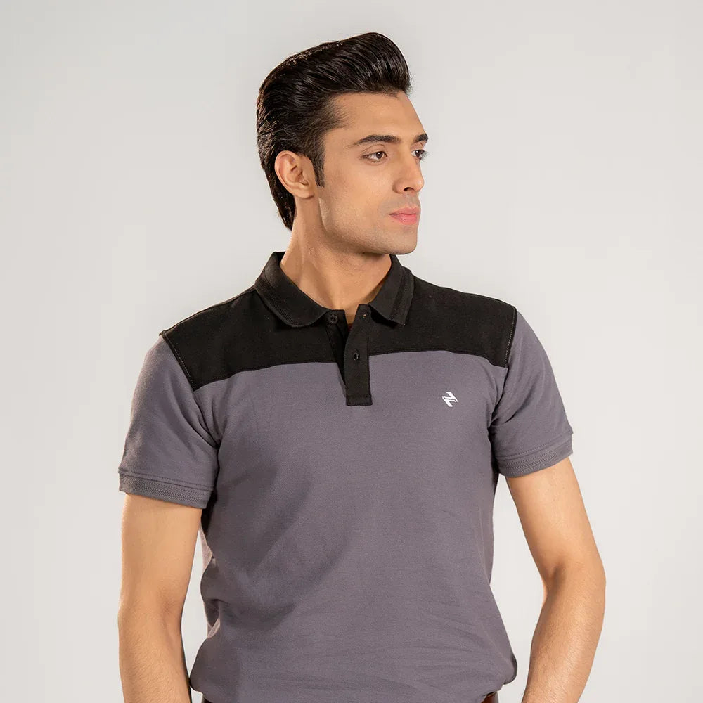 JQ SC POLO - GREY - NAVZA