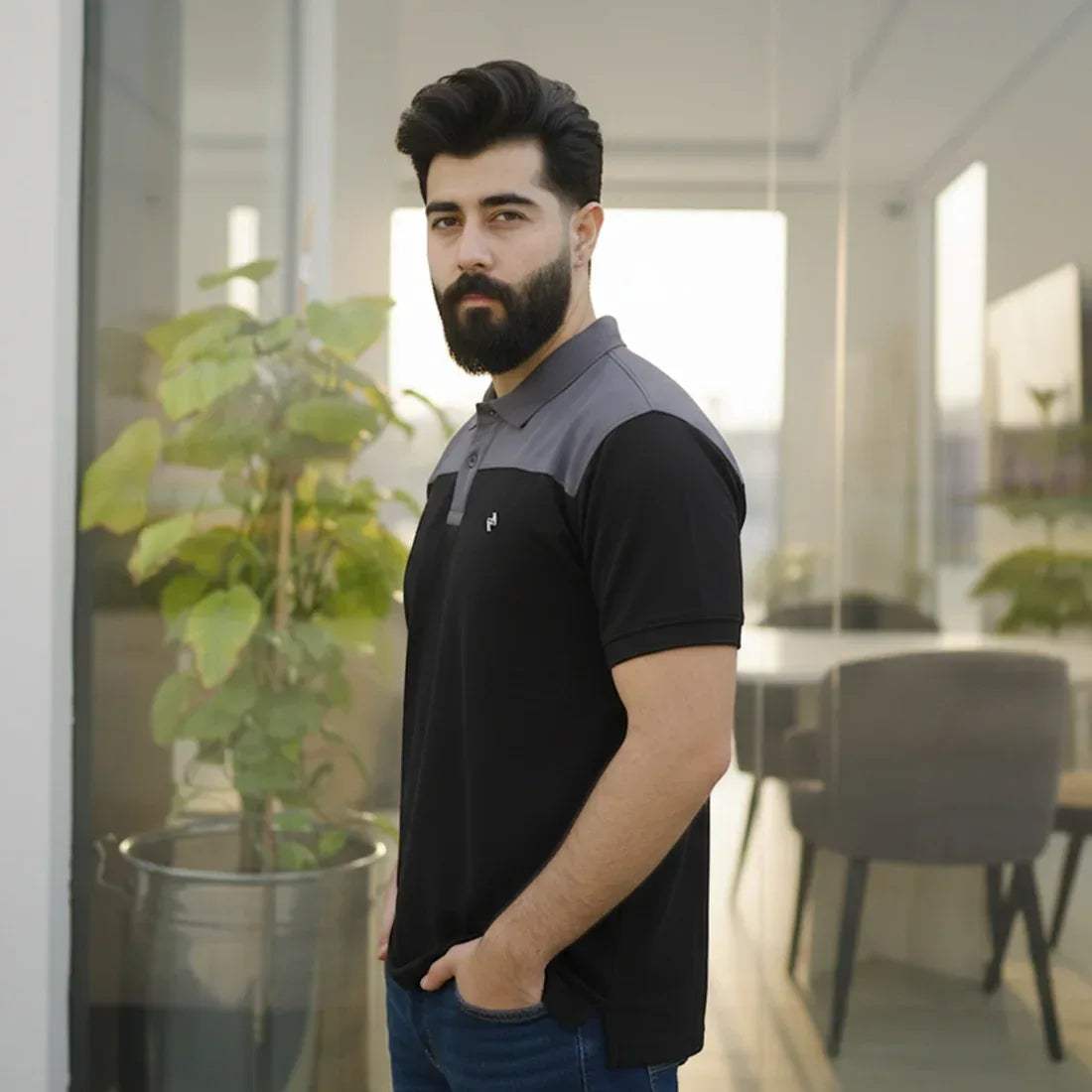 JQ SC POLO - BLACK - NAVZA