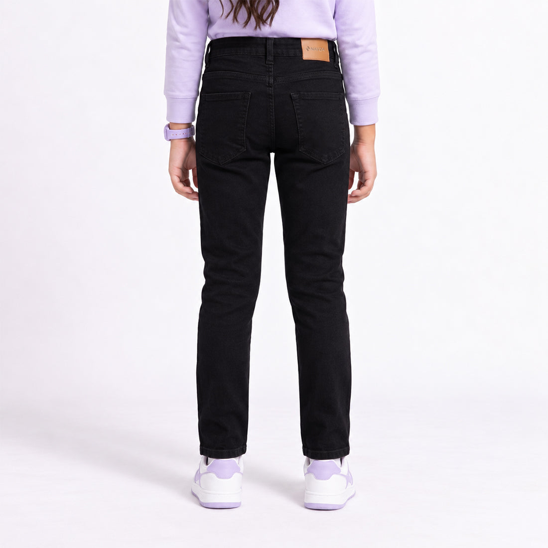 JUNIOR GIRLS RELAXED SLIM FIT DENIM – BLACK
