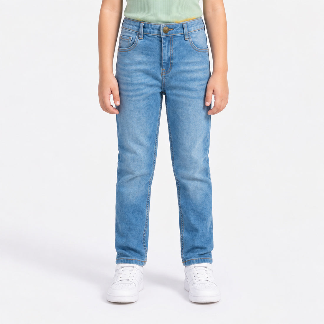 JUNIOR GIRLS RELAXED SLIM FIT DENIM – LIGHT BLUE