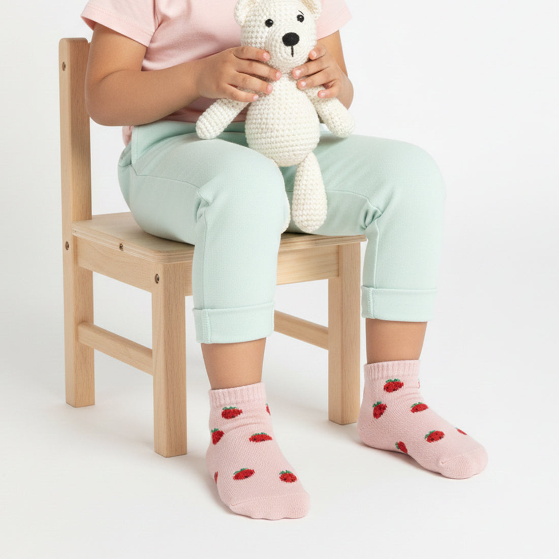 KIDS ANKLET SOCKS PINK | NAVZA