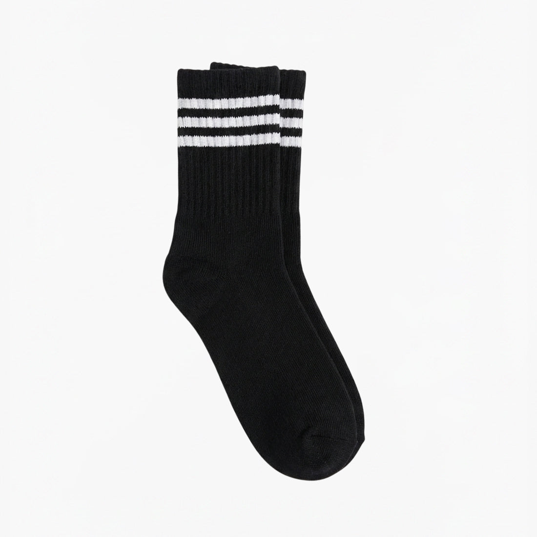 KIDS CREW SOCKS BLACK | NAVZA