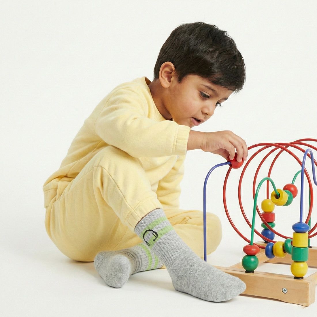 KIDS CREW SOCKS GREY | NAVZA