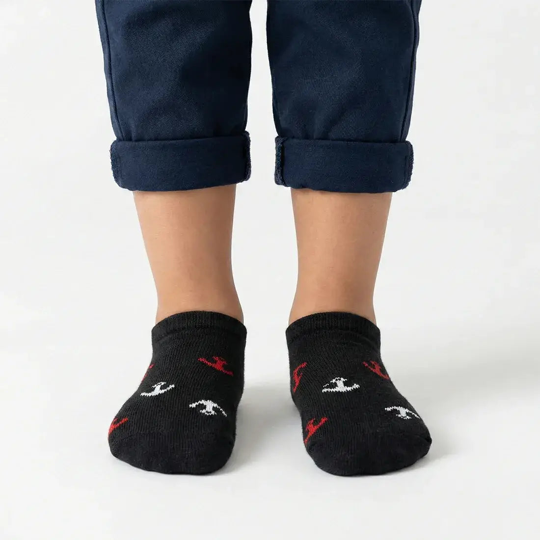 KIDS NO SHOW SOCKS BLACK | NAVZA
