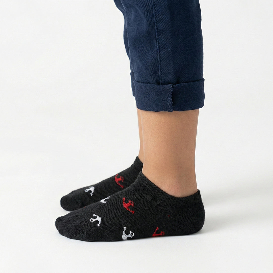 KIDS NO SHOW SOCKS BLACK | NAVZA