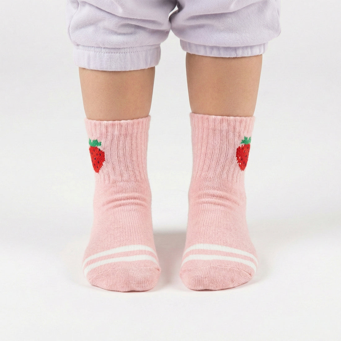 KIDS SHORT CREW SOCKS PINK | NAVZA