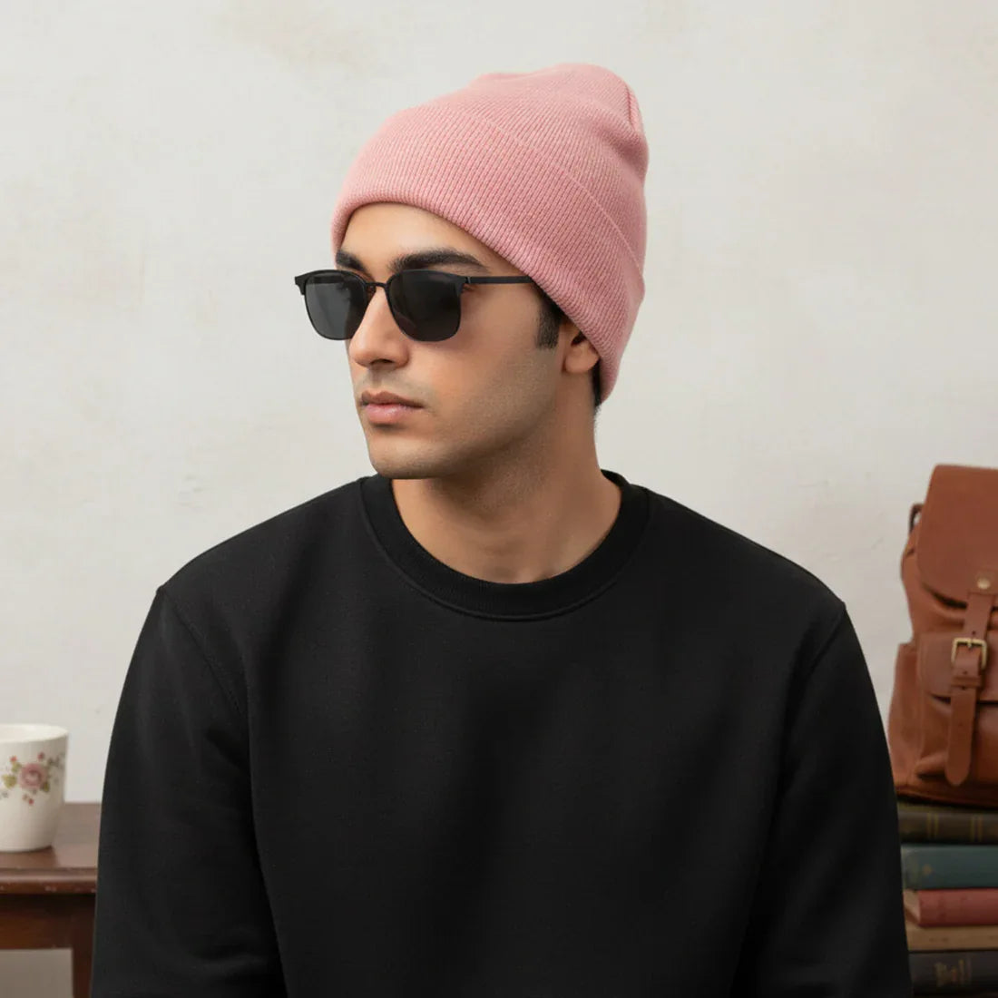 KNIT BEANIE | PINK - NAVZA