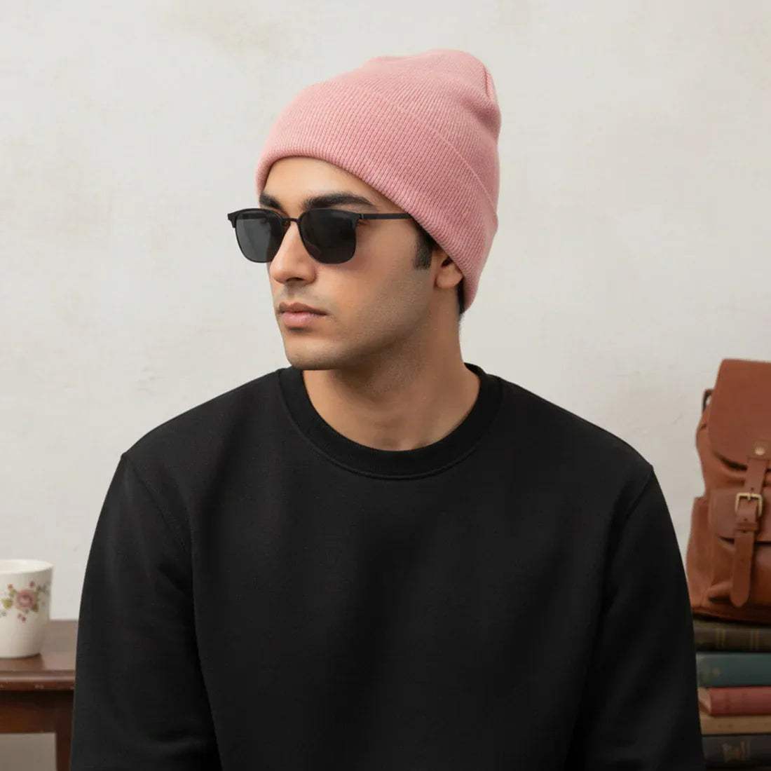 KNIT BEANIE | PINK - NAVZA