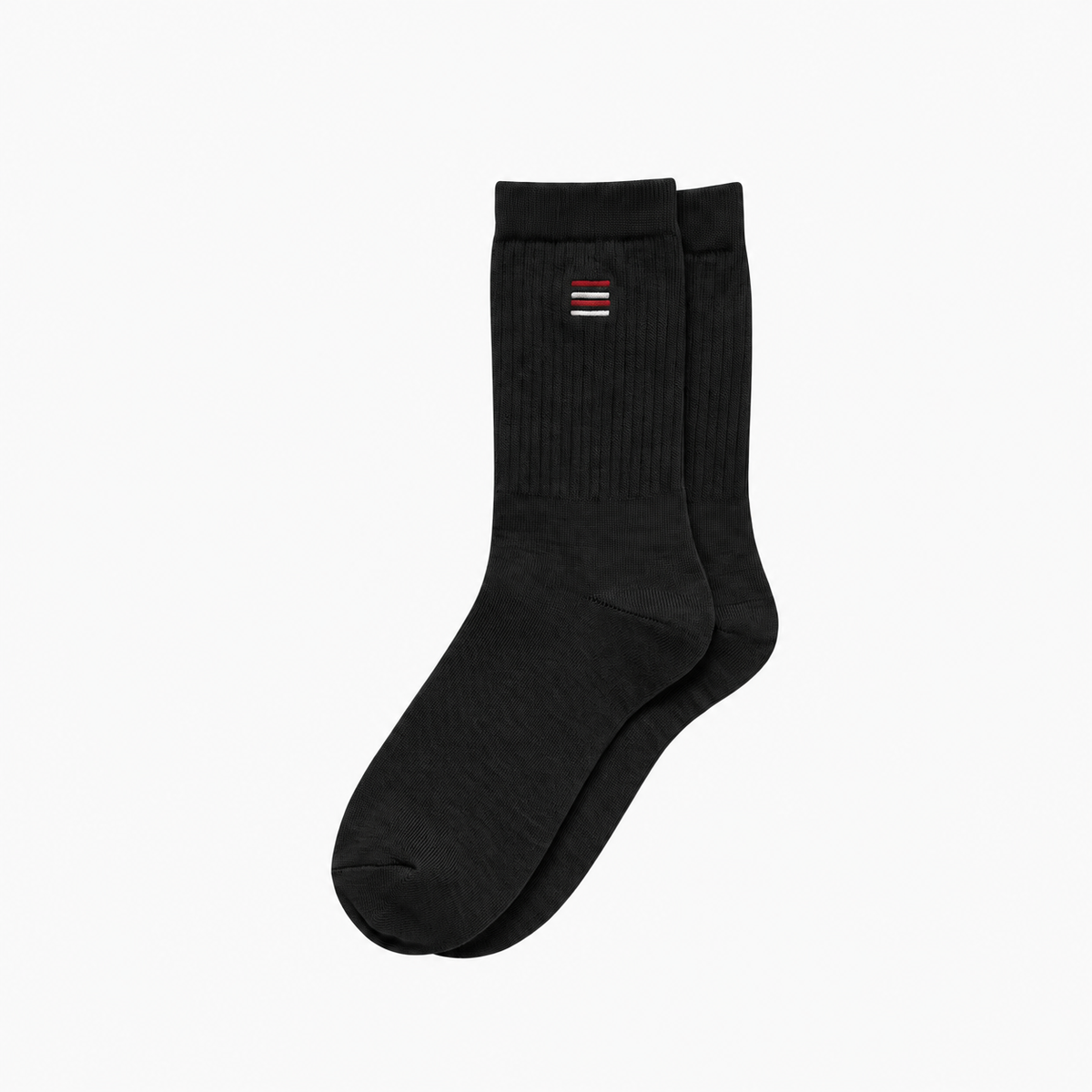 MEN EMBLEM CREW SOCKS BLACK NAVZA