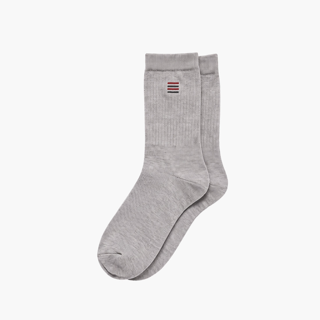 MEN EMBLEM CREW SOCKS GREY NAVZA