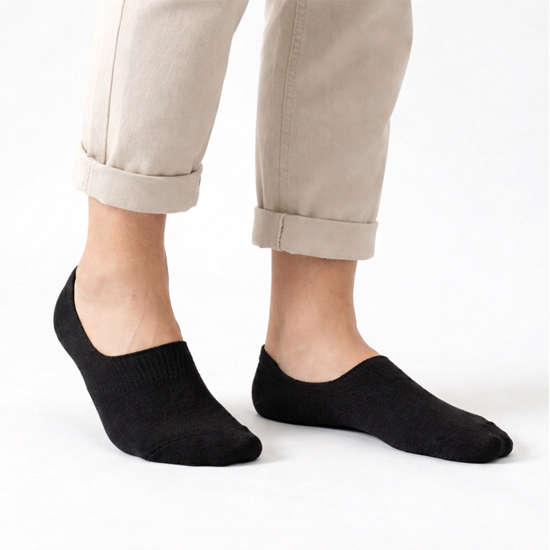 MEN NO SHOW SOCKS BLACK | NAVZA