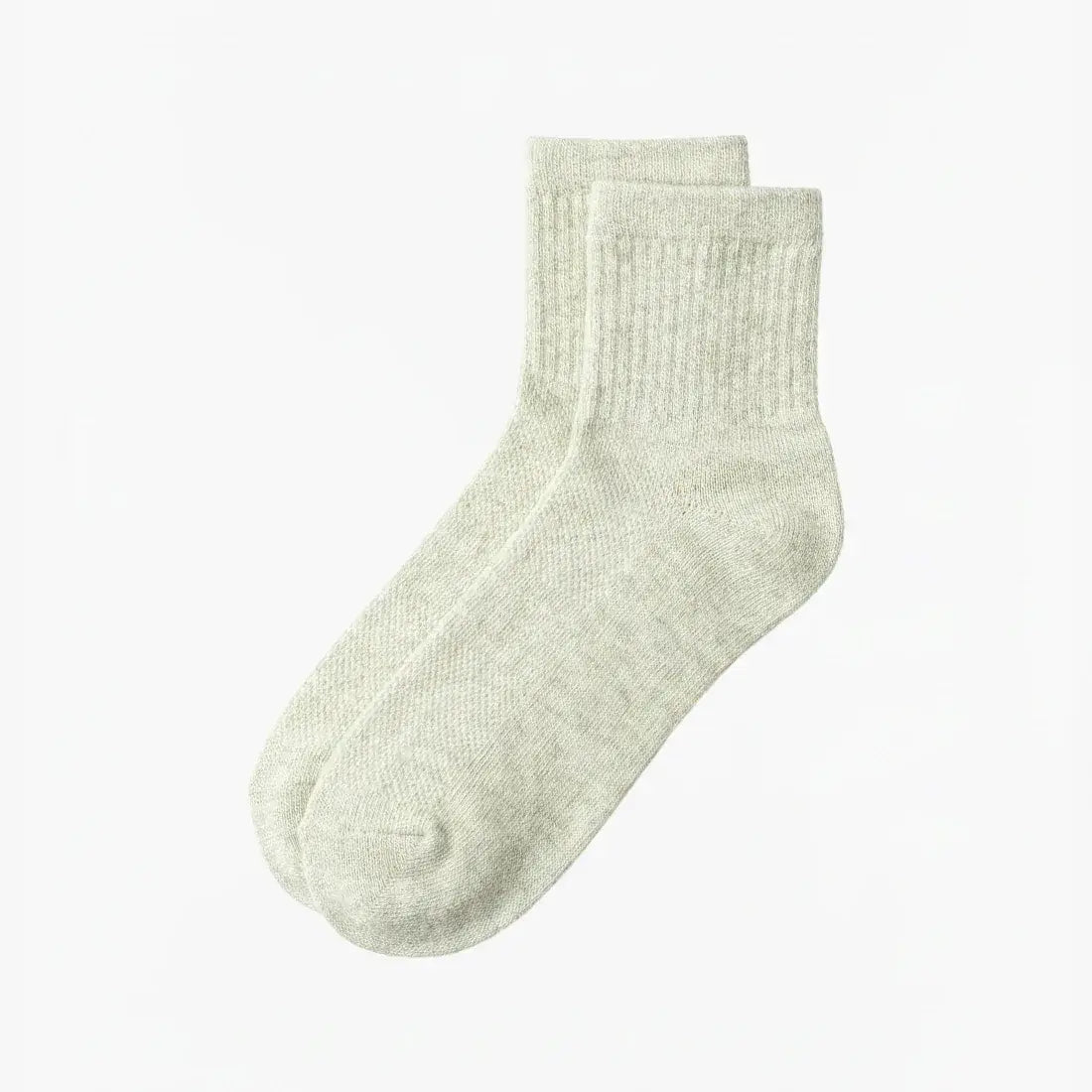 MEN SHORT CREW MESH SOCKS OFF WHITE | NAVZA
