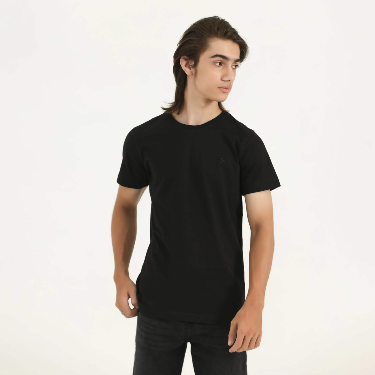 ML REGULAR FIT TEE BLACK NAVZA