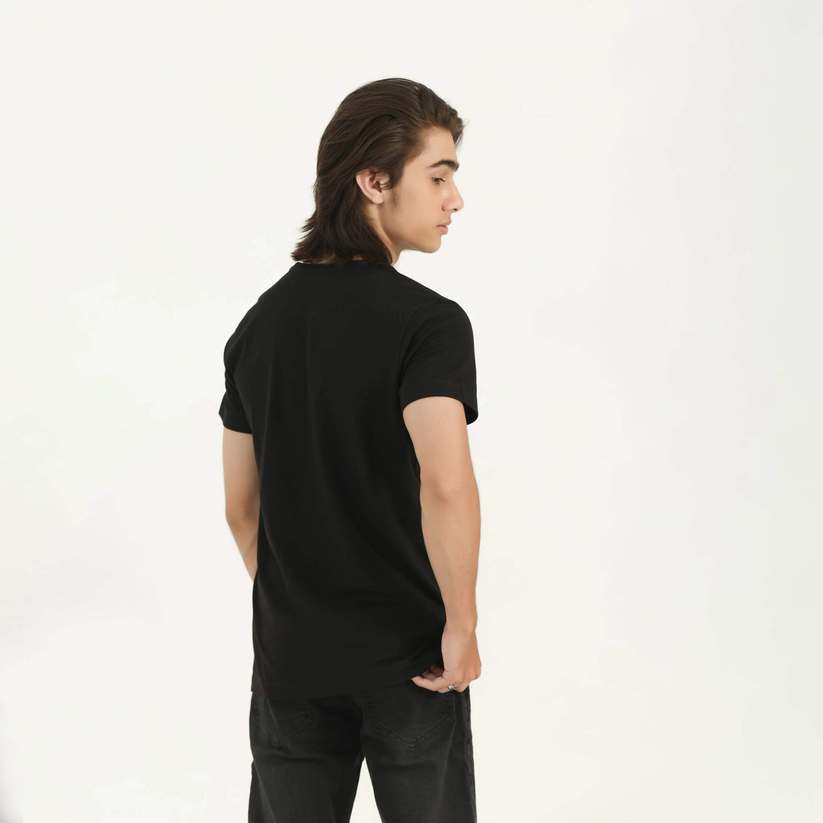 ML REGULAR FIT TEE BLACK NAVZA