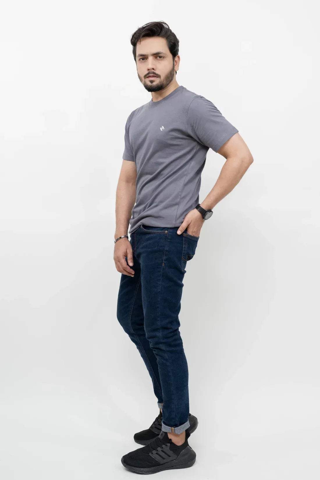 ML REGULAR FIT TEE – GREY - NAVZA