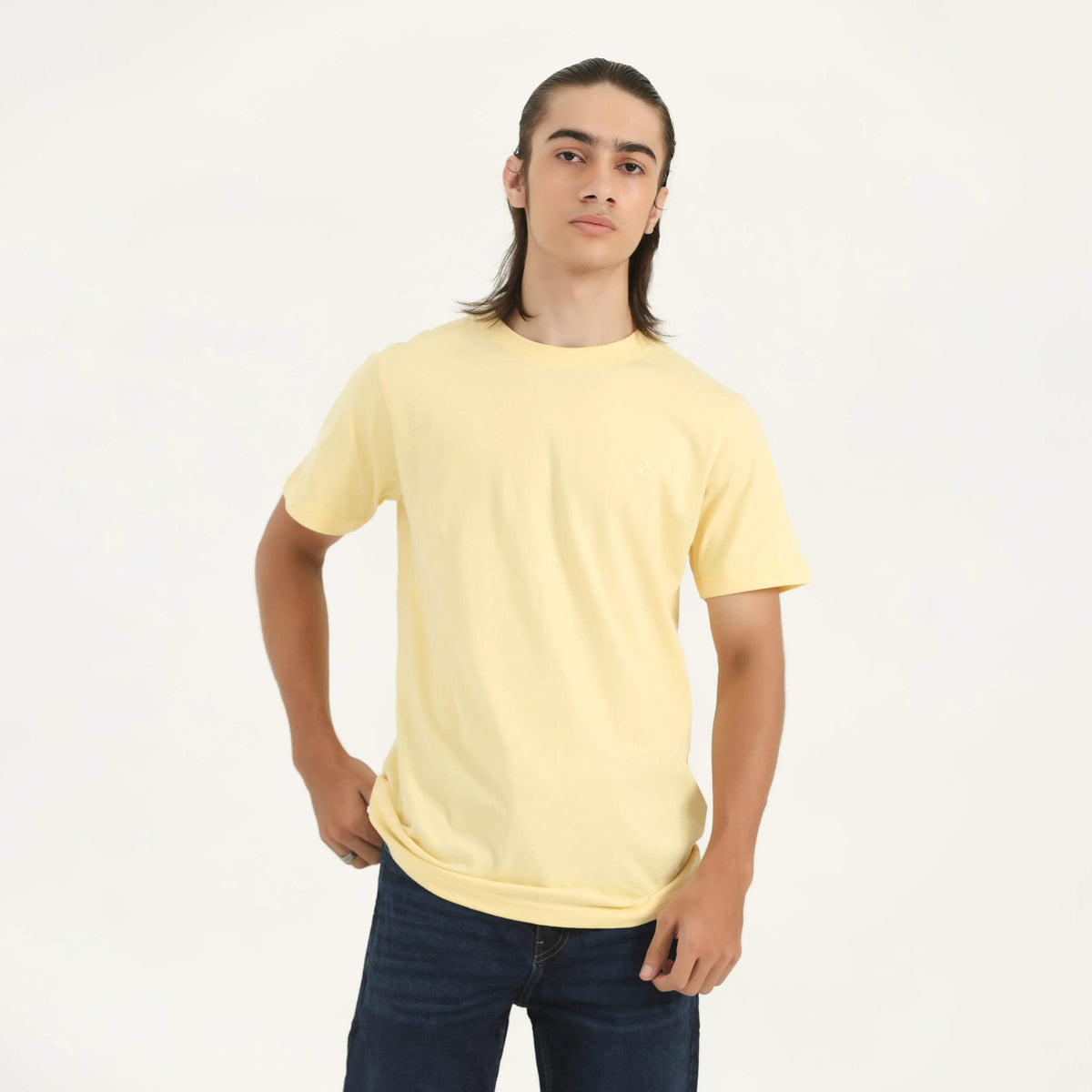 ML REGULAR FIT TEE YELLOW NAVZA