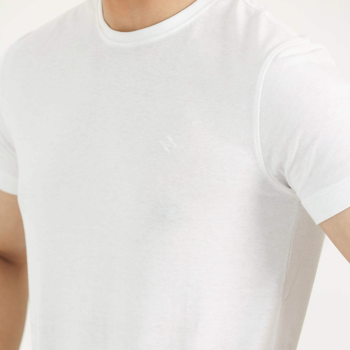ML SLIM FIT TEE WHITE NAVZA