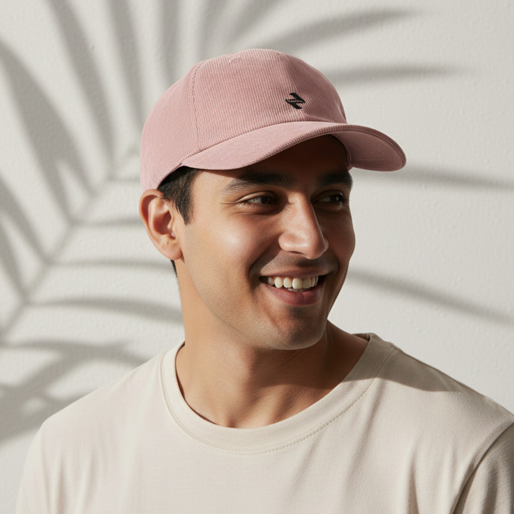 Corduroy Cap Dusty Pink | NAVZA