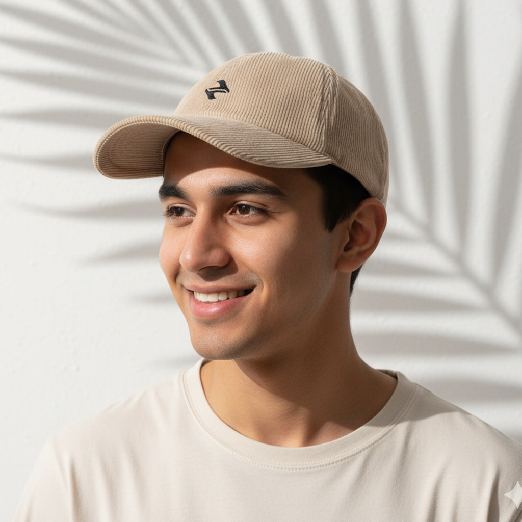 Corduroy Cap Beige | NAVZA