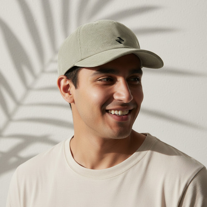 Corduroy Cap Sage Green | NAVZA