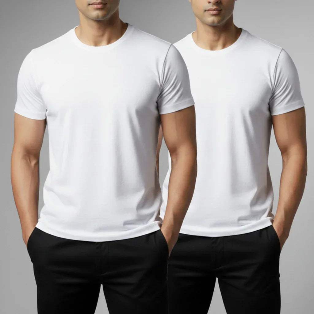 PACK OF 2 UNDERTEES – WHITE - NAVZA