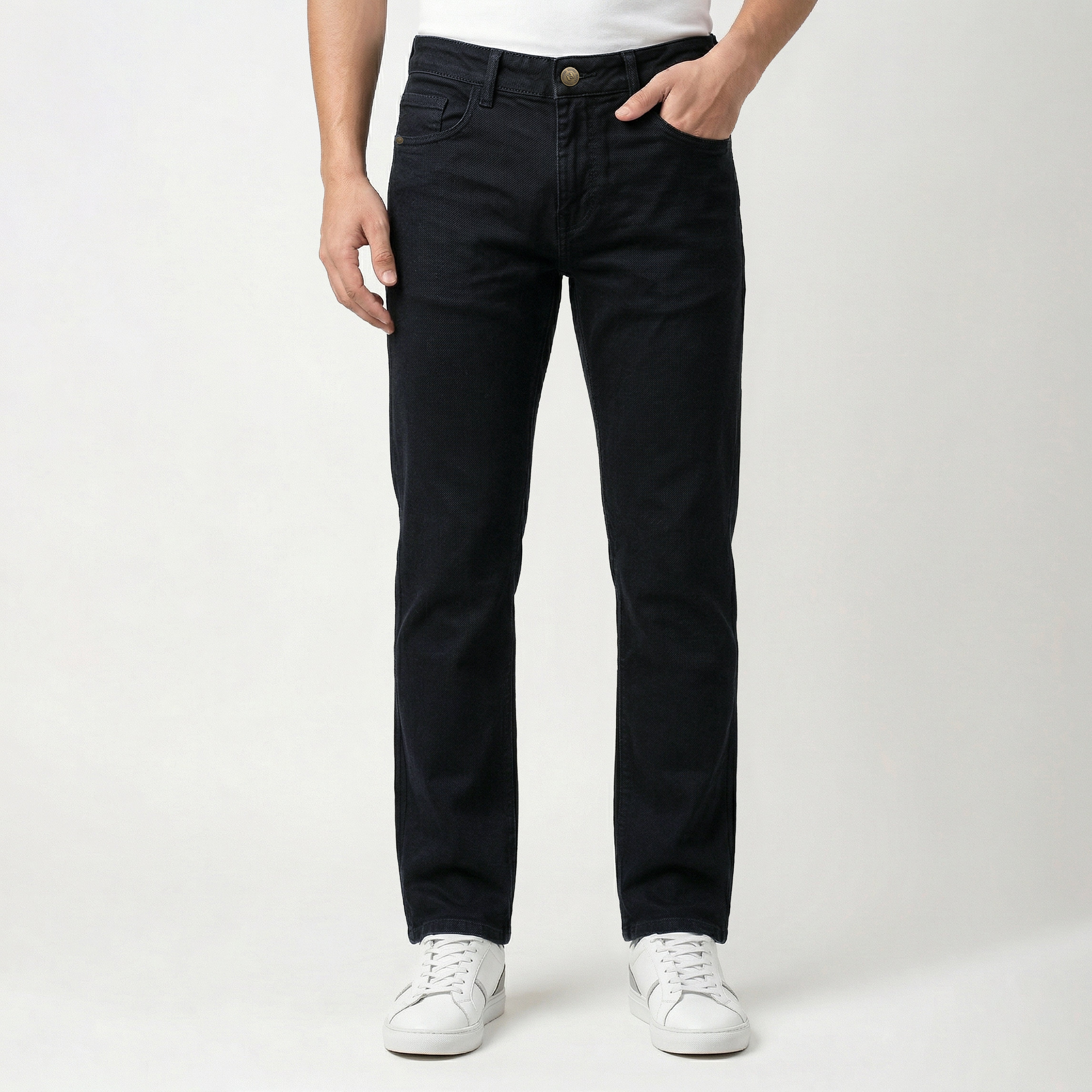 RELAXED STRAIGHT FIT DENIM | BLACK