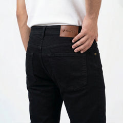 RELAXED STRAIGHT FIT DENIM - BLACK