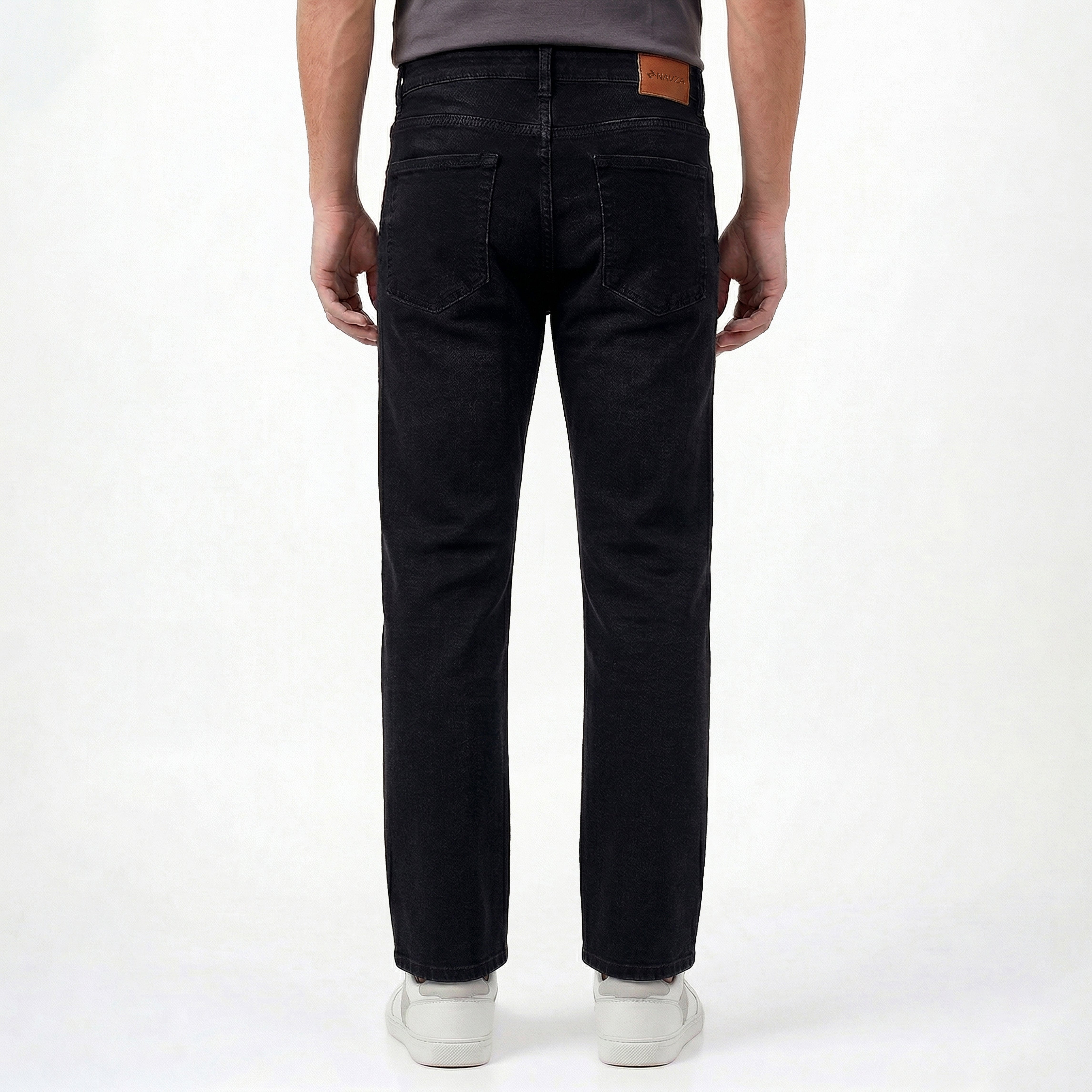 RELAXED STRAIGHT FIT DENIM – CHARCOAL BLACK