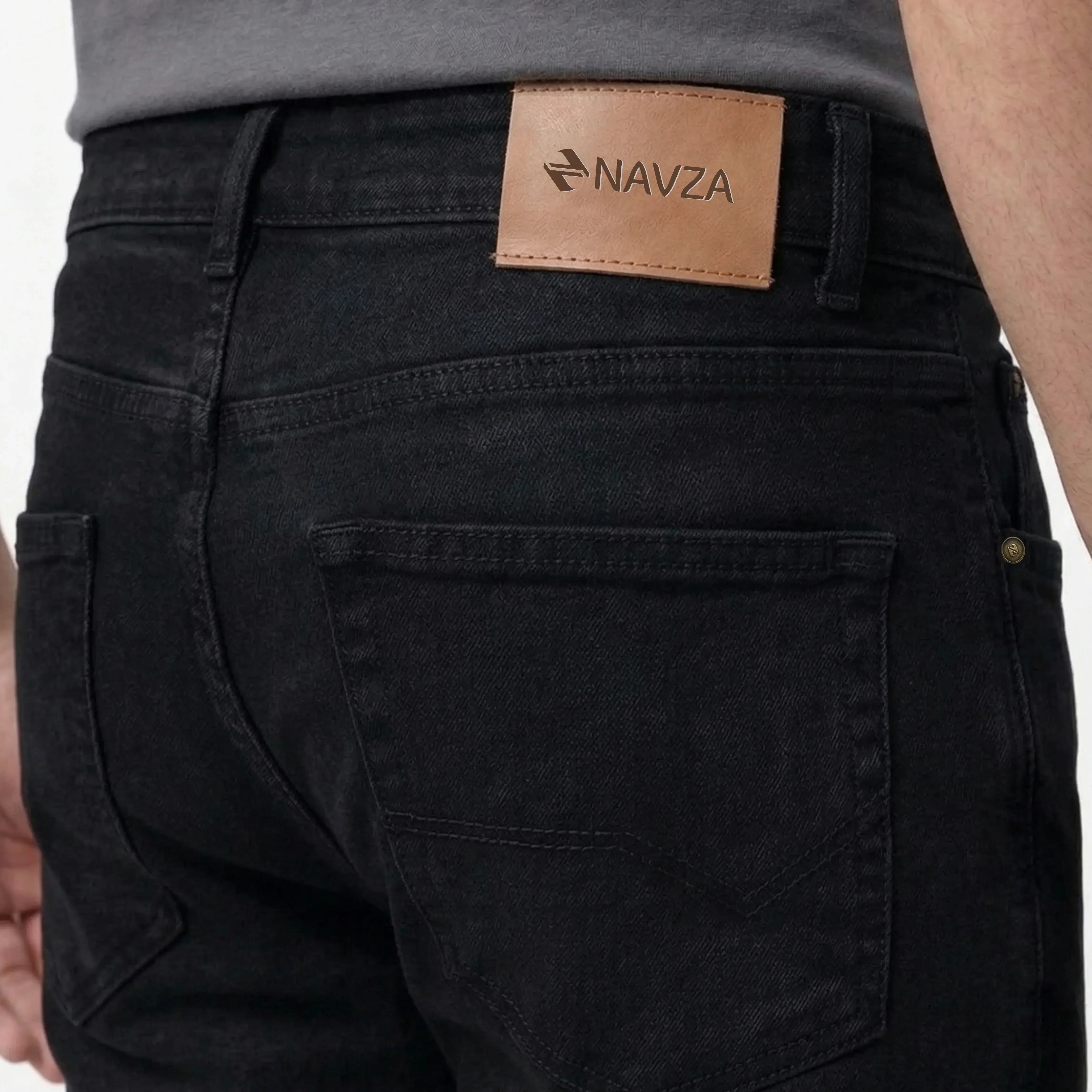 RELAXED STRAIGHT FIT DENIM – CHARCOAL BLACK