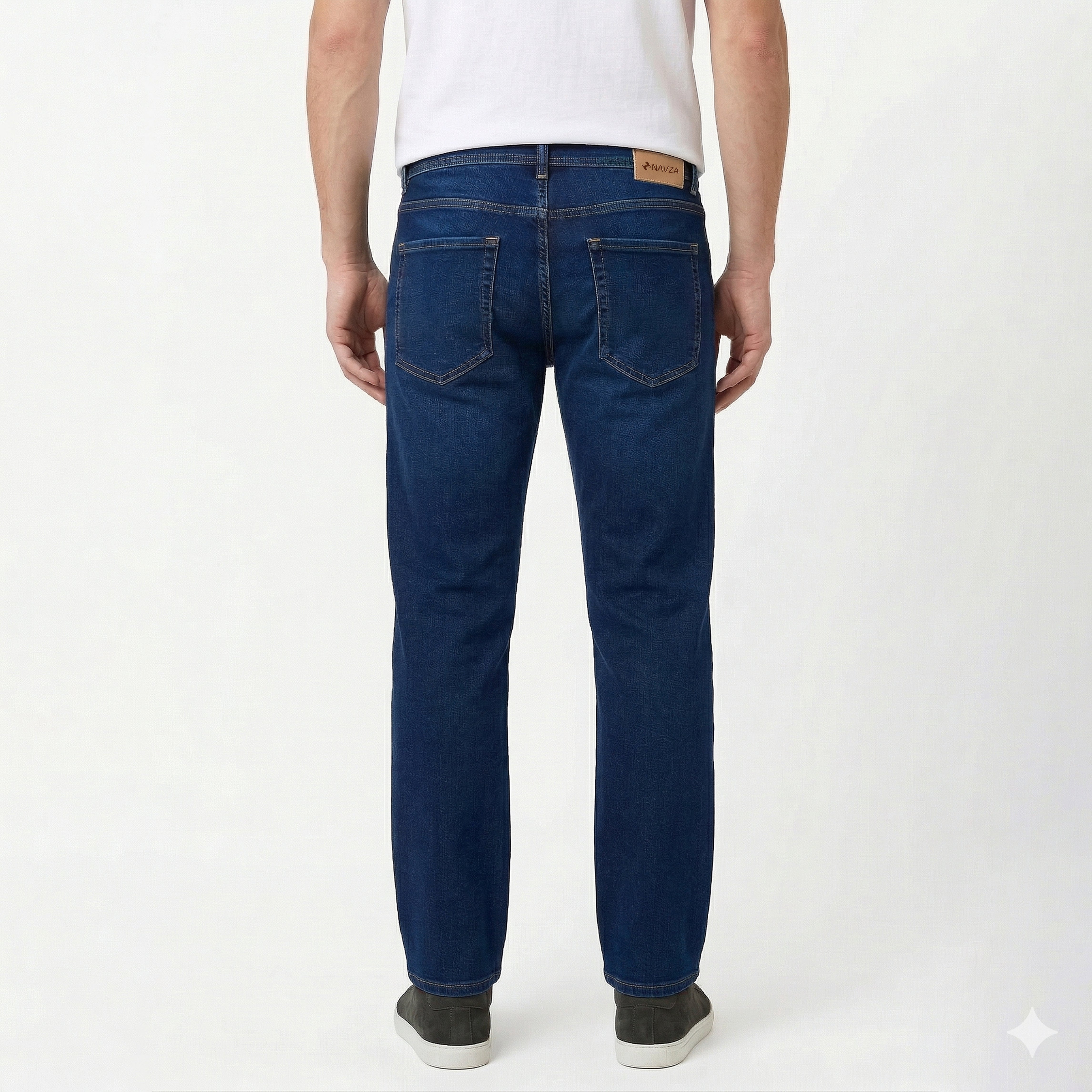 RELAXED STRAIGHT FIT DENIM – DARK BLUE