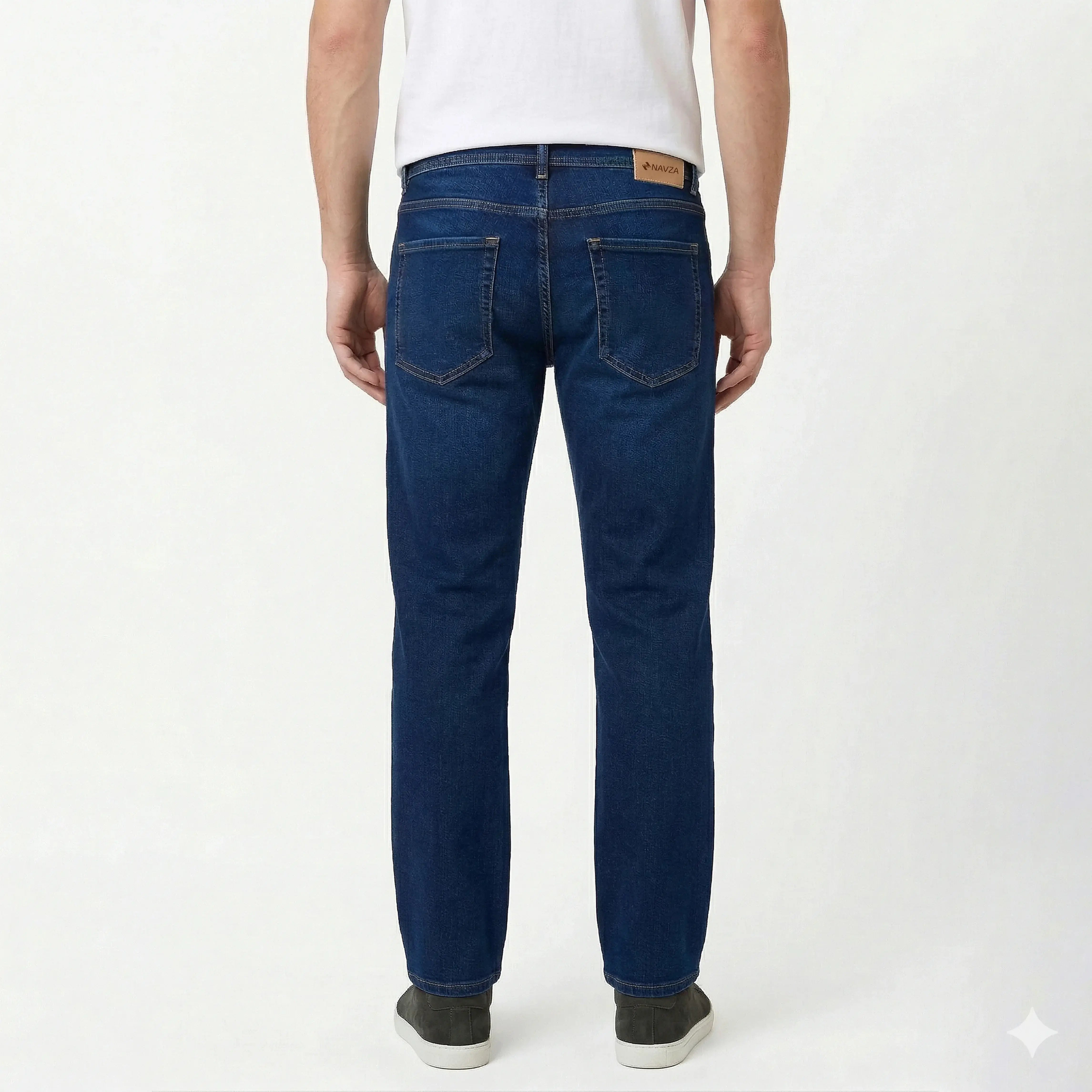 RELAXED STRAIGHT FIT DENIM – DARK BLUE
