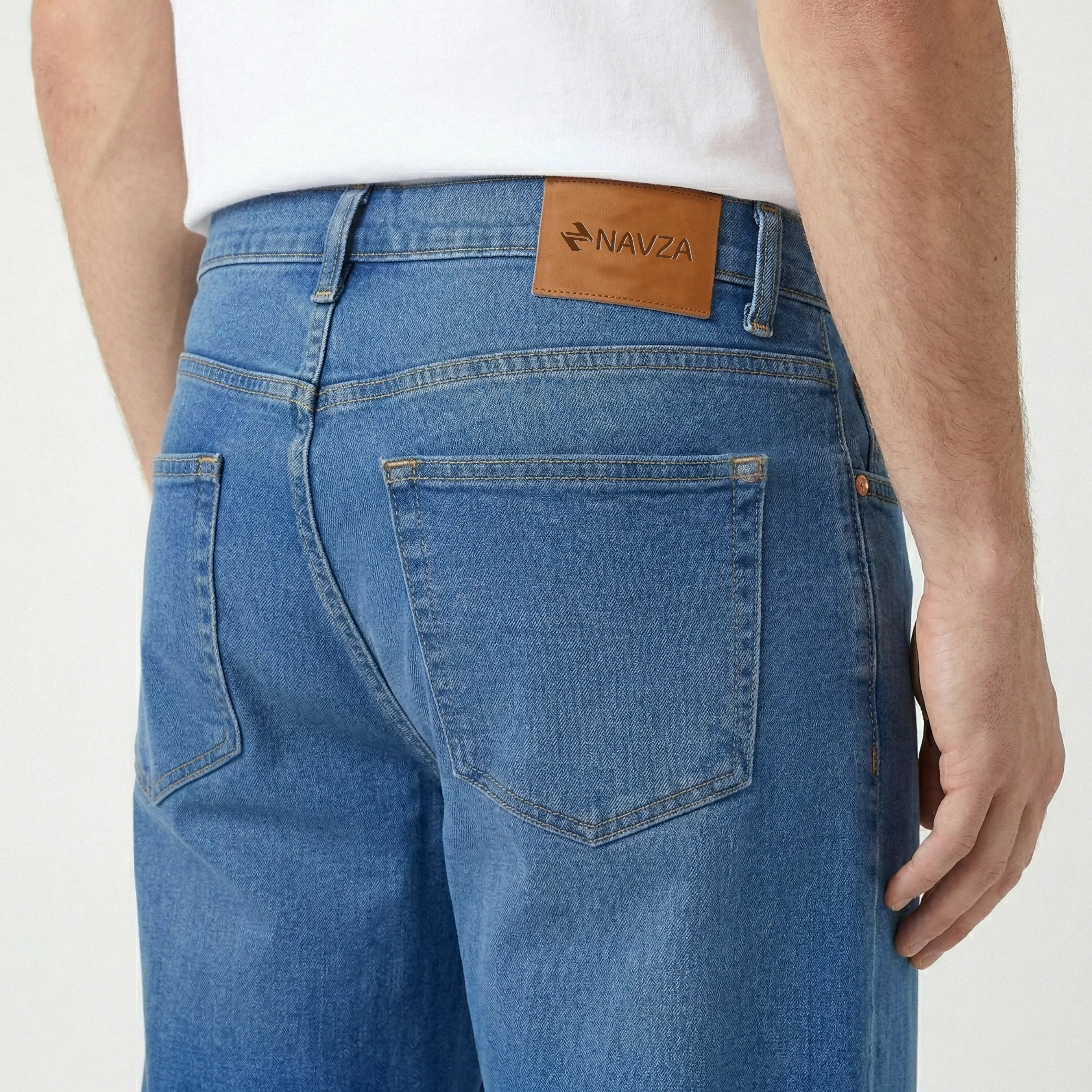 RELAXED STRAIGHT FIT DENIM – LIGHT BLUE