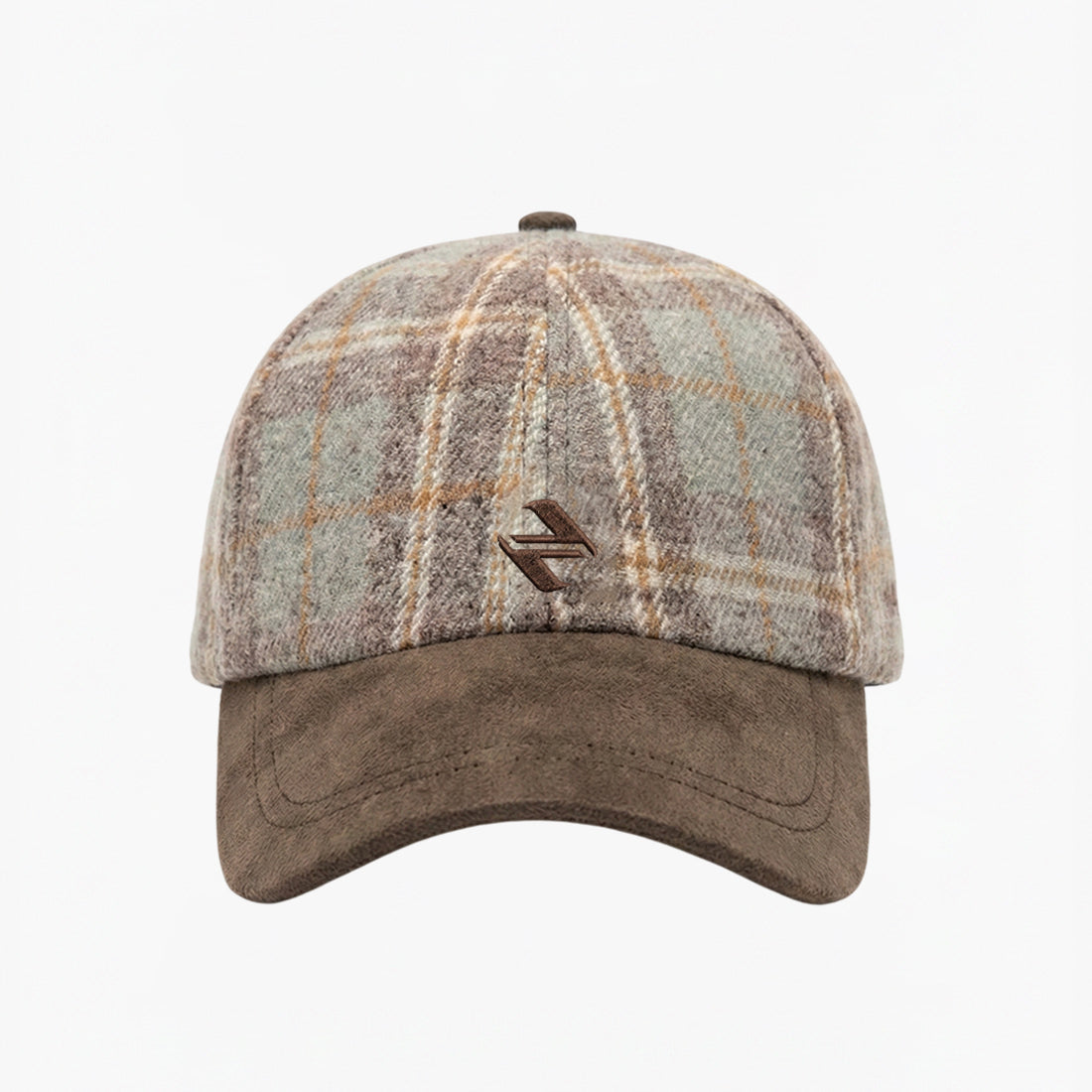 Scottish tartan cap grey & brown | NAVZA