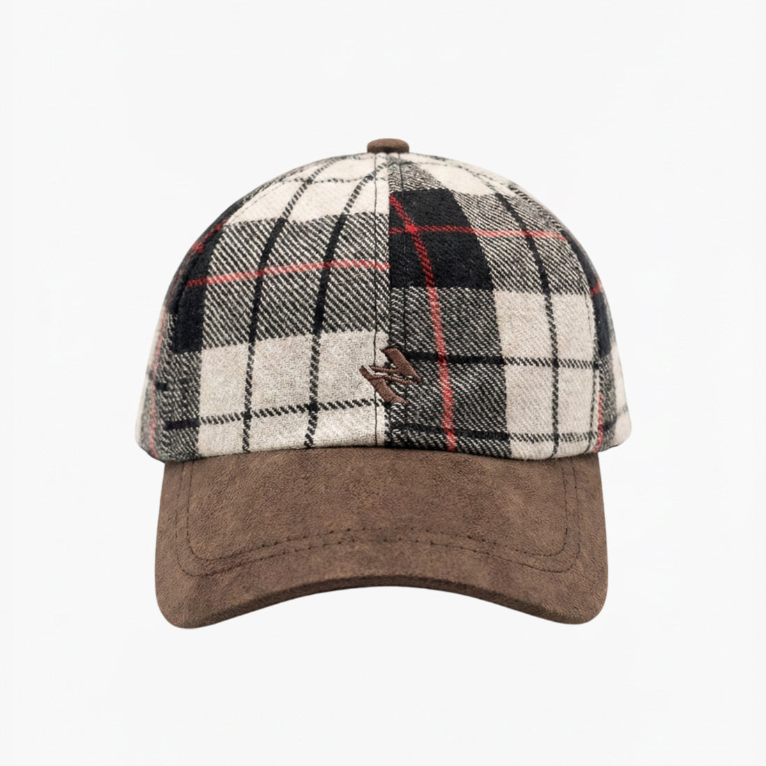 Scottish tartan cap white & black | NAVZA